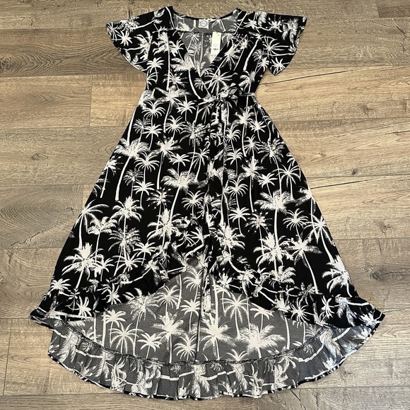 Blue Rain Francesca's Dress Tropical Wrap Dress Large Resort Spring Break NWT - Picture 1 of 12